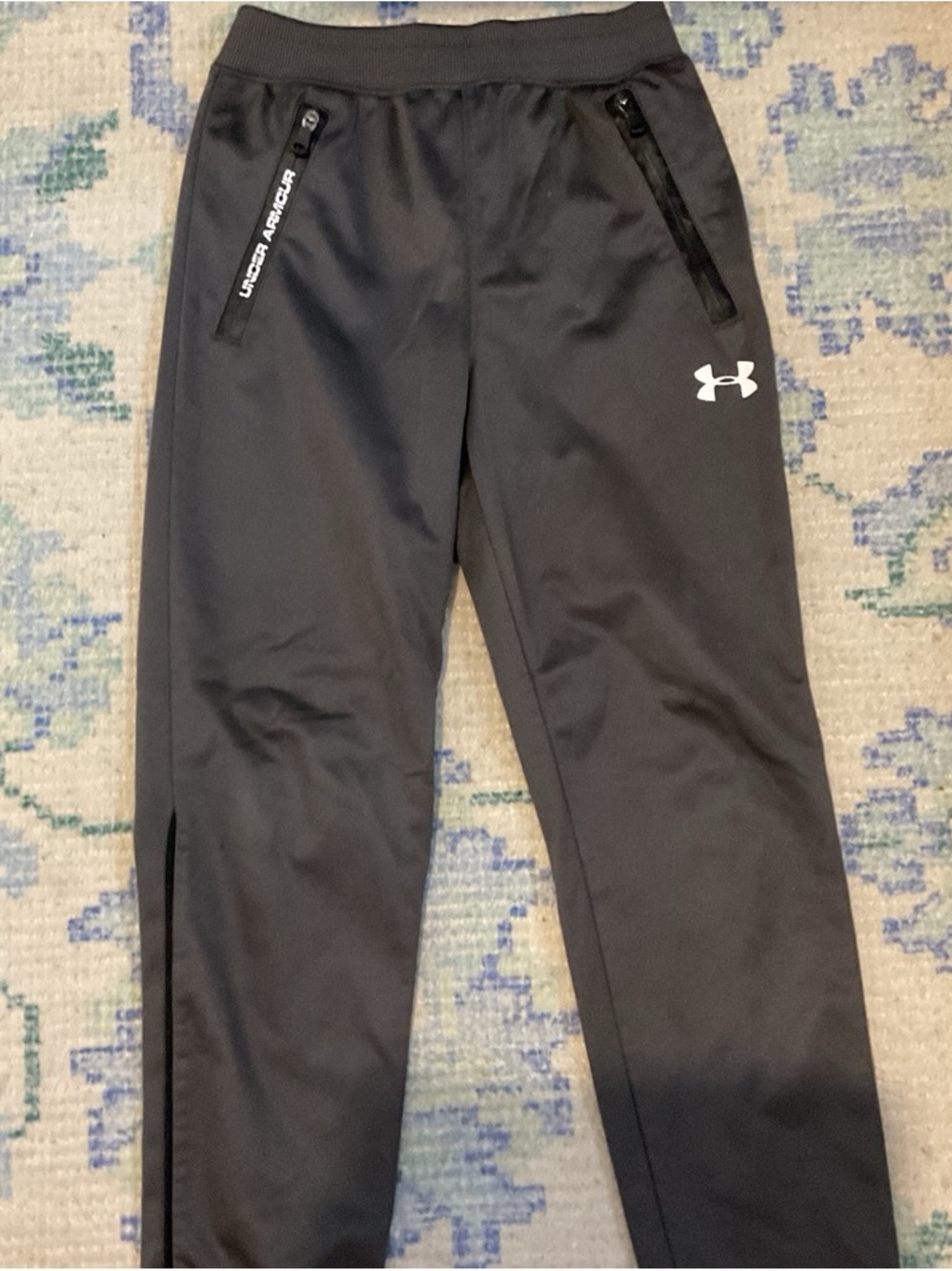 Under Armour Kids Black Athletic Joggers with Logo